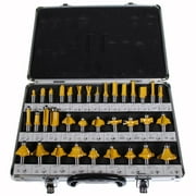 35 Piece Carbide Router Bit Tools Set W/ Case - 1/2 Inch Shanks