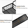 thumbnail image 6 of Hanging Flower Pot Stand Rack with Hooks, Metal Plant Pot Holder, Railing Shelf, Windows Decorate for Outdoor Garden Balcony Fence Patio（60X20CM）, 6 of 8