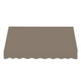 thumbnail image 2 of Awntech 6.38 Ft Dallas Retro Straight Slope Fixed Awning with Anodized Arms (76.5in x 24in x 48in), Taupe, 2 of 5