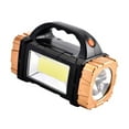 thumbnail image 4 of Almencla Solar Powered Xpe LED Flashlight Mini Flashlight for Climbing Travel Working Gold, 4 of 8