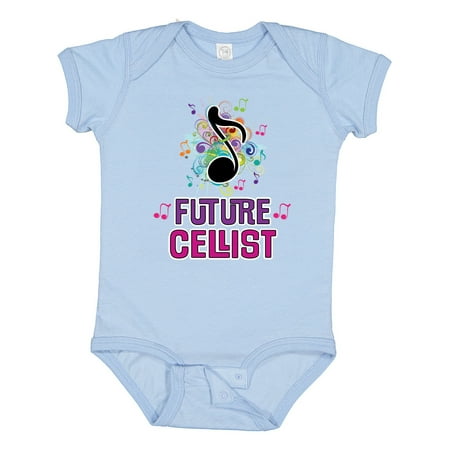 

Inktastic Cello Player Future Cellist Music Gift Baby Girl Bodysuit
