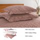 thumbnail image 5 of Juego de colcha HORIMOTE HOME, 100% lino, tamaño queen, cameo rose, 5 of 7