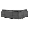 thumbnail image 5 of Serta Ellison Convertible Sectional sofa in Charcoal Fabric Upholstery, 5 of 13