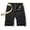 Black, variant on Zylanna Men's Shorts Cargo Pants, Multi-Pockets Loose Relax Fit Fashion Outdoor Workwear Straight Button Sports Cargo Shorts for Men Dark Blue Size XL