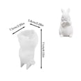 thumbnail image 3 of zhangmingg DIY Silicone for Creating Standing Rabbit Decorative Handmade Gypsum Cement Aromatherapy Candle Easter Craft, 3 of 7