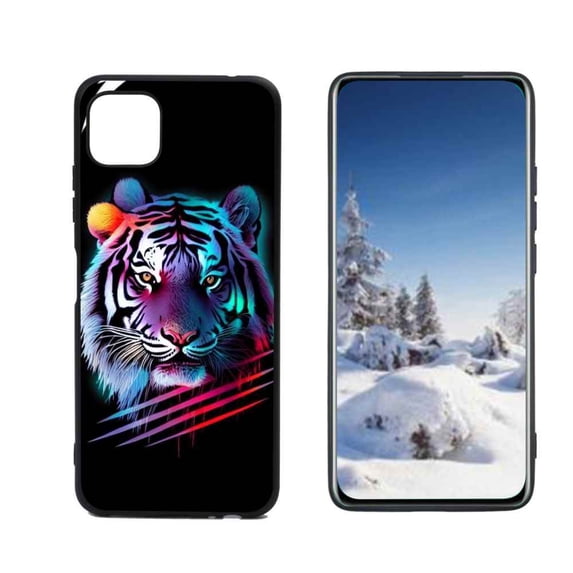 Compatible with Boost Mobile Celero 5G Phone Case, tiger-animal4 Case Silicone Protective for Teen Girl Boy Case for Boost Mobile Celero 5G