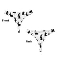 thumbnail image 3 of Fotbe Black Rabbit Tanga Sin Costuras para Mujer con Estampado – Panties Invisibles, Transpirables y Cómodos para Uso Diario-X-Small, 3 of 6