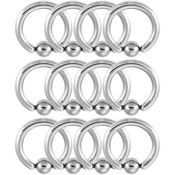 8 gauge captive bead ring