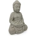 thumbnail image 3 of Estatua de Buda, 33 cm cerámica Hecha a Mano gris, 3 of 6