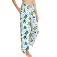 thumbnail image 2 of Xecao Cartoon Sea Creatures Women's Straight Lounge Pajama Pants: The Epitome of Relaxed Sleepwear, 2 of 9