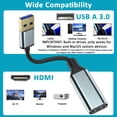 thumbnail image 4 of Adaptador USB a HDMI Herfair 1080P Full HD con controlador incorporado, 4 of 8