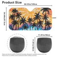 thumbnail image 4 of Yuyamidu Coconut Tree Car Sunshade for Windshield Sunset Sun Shade for Car Windshield Fashion Car Window Shade Automobile Interior Accessories, 4 of 7