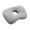 Gray, variant on Ear Piercing Pillow for Side Sleepers, Comfortable Ear Donut Design with Adjustable Filling, Pressure Relief, Portable Washable Cover, Ideal for Travel and Sleep Relief