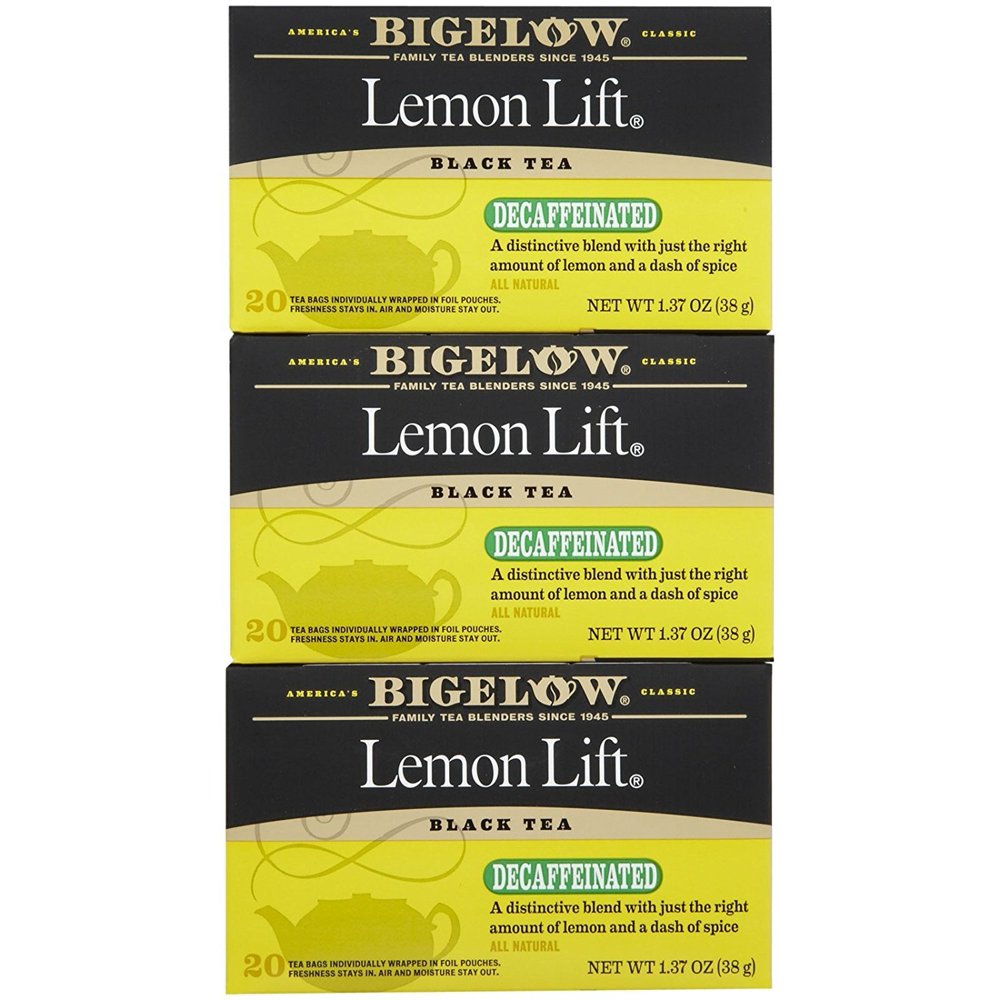 Bigelow Decaf Lemon Lift Tea Bags 20 ct 3 pk