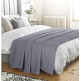 thumbnail image 4 of Manta de cama Elvana Home, 100% algodón, tamaño king, gris antracita, 4 of 7