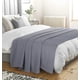 thumbnail image 4 of Manta de cama Elvana Home, 100% algodón, tamaño king, gris antracita, 4 of 7