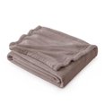 thumbnail image 1 of Manta polar Bedsure, tamaño doble, marrón moca, 300 g/m², 1 of 8