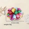 thumbnail image 2 of JoyBowie 4pcs 2.6in Polka-Dot Ribbon Hair Bows Multi-Color Clips, 2 of 10