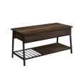 Curiod LiftTop Rectangle Coffee Table, Smoked Oak Finish