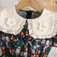 thumbnail image 4 of Jamsmile Toddler Girls Dress Summer Short Sleeve Floral Print Shawl Princess Dresses Kids Child Girls Flower Beach Holiday Sundress, 4 of 8