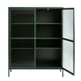 thumbnail image 5 of Pemberly Row 55" Contemporary Glass & Metal Display Cabinet in Green, 5 of 7