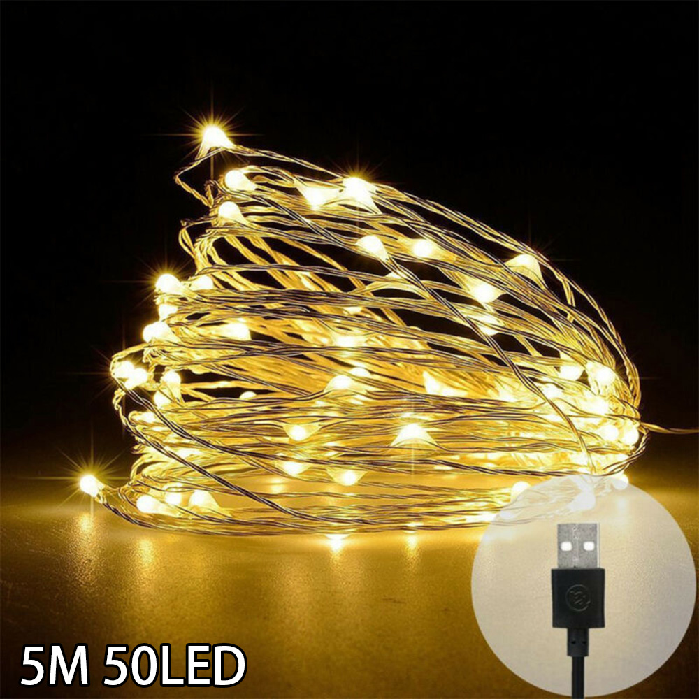 micro led string lights plug in