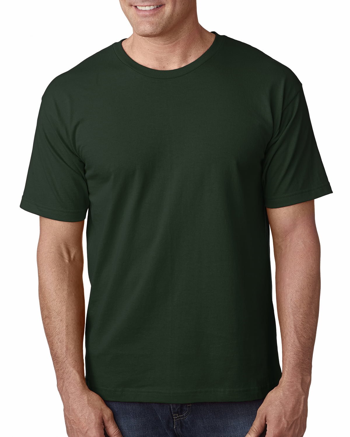 Brand Bayside - The Bayside Adult Short-Sleeve T-Shirt - HUNTER GREEN ...