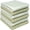 Sage, variant on Bumble Premium Dish Cloths 13"x13" (6 Pack) | 100% Natural Ring Spun Cotton | 400 GSM | Highly Absorbent & Soft |Yarn Dyed & Solid Dyed Terry Dish Cloth Set - Sage
