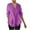 Purple, variant on Admvng Shirts for Women Fashion Casual Print Round Neck 3/4 Sleeve T-shirt Blouse S-4XL
