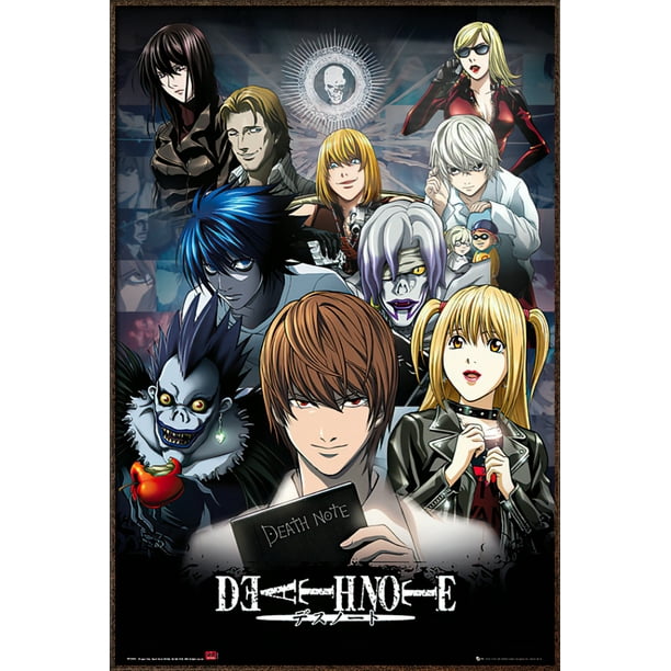 Death Note - Framed Manga / Anime TV Show Poster (Character Collage) (Size: 25 Death Note - Framed Manga / Anime TV Show Poster (Character Collage) (Size: 25