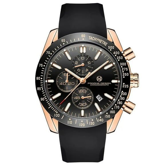 Pagani Design Pagrne New Men Quartz Watch Rubber Belt Men's Luxury Watch Fashion Casual Sports Male Clock Relogio Maasculino