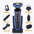thumbnail image 2 of OUSITAID 1 Set Men Razor Sharp Low Noise Floating 3 Heads Blade Flick-up Sideburn Cutter 3-in-1 Hair Beard Clipper Nose Hair Removal Trimmer Home Supply, 2 of 10