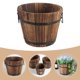 thumbnail image 4 of ColoMX Maceta de barril de madera para jardín, maceta para plantas, decoración para exteriores e interiores del hogar, 4 of 7
