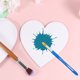 thumbnail image 3 of 6pcs Heart Shape Cotton Drawing Boards Oil Painting Board Canvas Sketchpads, 3 of 6