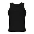 thumbnail image 3 of Men's Basic Tops Ribbed Knit Scoop Neck Tank Undershirt Workout Gym Muscle Tank T-Shirt, 3 of 5
