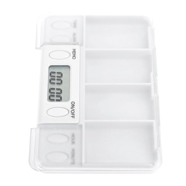 Boîte de Rappel de Médicaments Intelligente, Distributeur de Médicaments Électronique Portable avec Plusieurs Compartiments, Étui de Rangement de Médicaments Numérique pour Maison Voyage