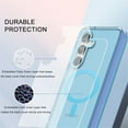thumbnail image 3 of ELEHOLD Magnetic for Samsung Galaxy S24 Plus Case,Transparent Clear Back Compatible with Mag Safe Shockproof Bumper Anti-Scratch Slim Cover for Samsung Galaxy S24 Plus,Blue, 3 of 7