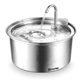 thumbnail image 1 of Bebedero  Bloosom Fuente Para Gatos Perros Acero Inoxidable 3.2l Plata, 1 of 4