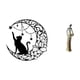 thumbnail image 5 of Arte de pared,Estatua decorativa de pared de gato negro de metal,Figura de escritorio,Figuritas africanas,artesanías,artículos de escritorio coleccionables,Estatua de dama tribal,pieza de, 5 of 8