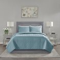 thumbnail image 3 of Home Essence Wiley 3 Piece Reversible Coverlet Set, King/Cal King, Teal, 3 of 10