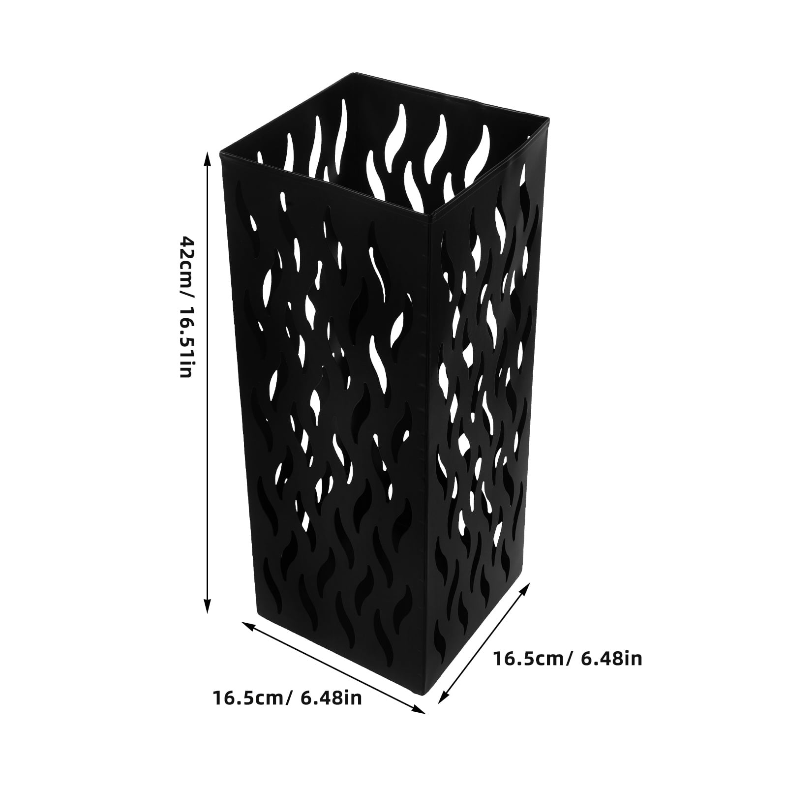 IDEANATEGRATE 1Set Rustic Iron Umbrella Stand Holder Home Decor Organizer with 16.51x6.48x6.48in Size