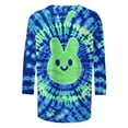 thumbnail image 4 of Camisetas de Pascua para las Mujeres Impresión de la Moda Suelta Casual Cuello Redondo Tres Cuartos de Manga Suéter, 4 of 5
