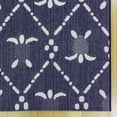 thumbnail image 4 of Reyn Spooner Kona Coast Royal Honu Tropical Sea Turtle Navy Blue White Flatweave Indoor/Outdoor Area Rug, 9x13, 4 of 9