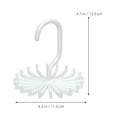 thumbnail image 2 of NIYANGLE Tie Hanger for Closet Scarf Hanger Organizer Plastic Rotating Home Use 1Set, 2 of 6