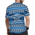 thumbnail image 3 of T Shirt For Men Gym Winter Blue Nordic T-Shirts Trendy Cool Retro Print Summer Tee Shirt O Neck Fun, 3 of 7