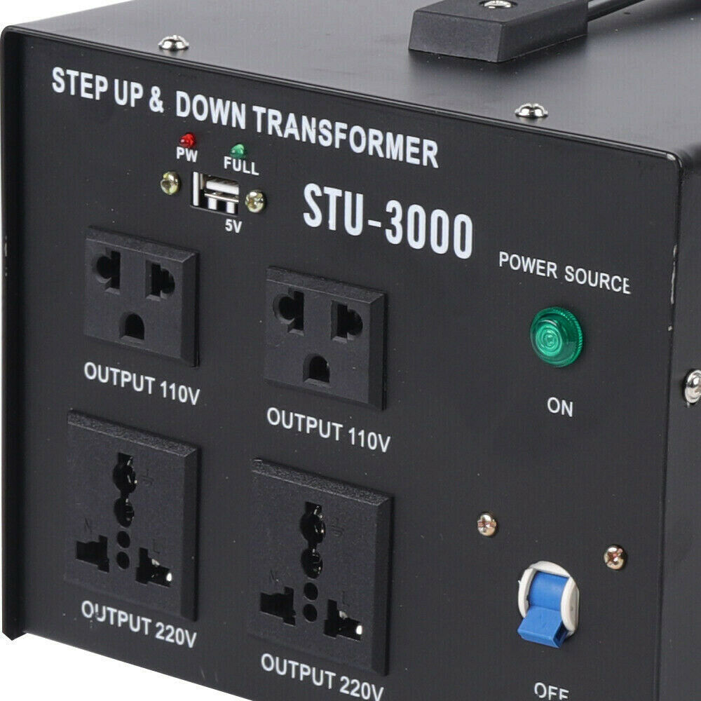 Mkyiongou 3000W Heavy-duty Voltage Converter Transformer 110V220V Step-Up/Down Convert