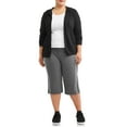 thumbnail image 2 of Athletic Works Women's Plus Size Dri More Piped Bermuda Pants, 2 of 4
