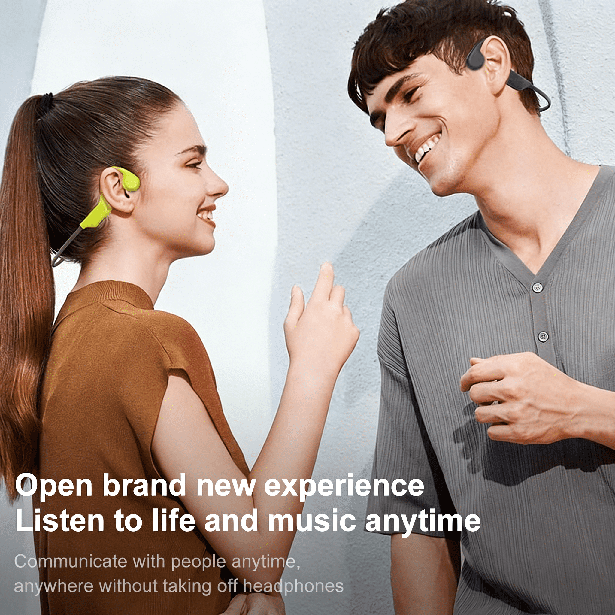 GKEAPZA Bone Conduction Headphones ,Wireless Open Ear Headphones with Mic,Bluetooth ,10H Playtime & IPX5 Waterproof,Sports Headphone for Running & Outdoor