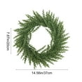 thumbnail image 3 of Lilixerw Christmas Artificial Pine Wreath,15.7Inch Realistic Christmas Garland for Front Door Window Holiday Decor,Fake Greenery Hanging Ring Xmas Ornament, 3 of 6