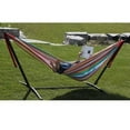 thumbnail image 3 of Vivere Double Cotton Hammock, Comfortable Daybed with Steel Stand, 9 Foot, Salsa, 3 of 3